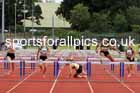 Womens under-17s 85 metres hurdles, 2023 Northern Under-13s, Under-15s and Under-17s, Middlesbrough.  Photo: David T. Hewitson/Sports for All Pics